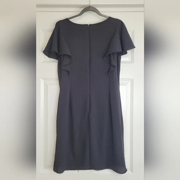 Jessica Howard LBD with Short Flutter Sleeves - Size 14 - Picture 7 of 7